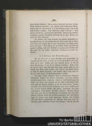 §. 8. Ruinen und Ritterburgen.