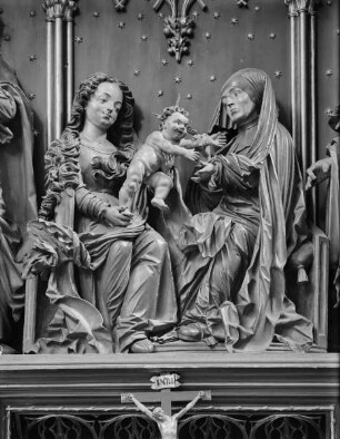 Annenaltar: Anna selbdritt mit Joseph und Joachim