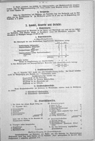 X. Handel, Gewerbe und Verkehr