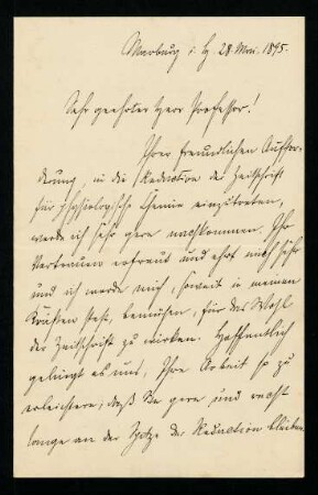 Marburg, 28.05.1895.