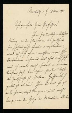 Marburg, 28.05.1895.