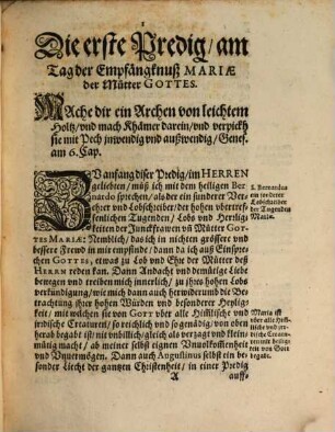 Rosengarten, Das ist: Fünff vnnd Viertzig Catholische Predigen : auff die fürnemeste Fest vnd Feyertäg deß gantzen Jars, der aller heiligsten vnbefleckten Junckfrawen vnd Him[m]elkönigin Mariae, auß vilen vralten, bewährten vnd andächtigen Kirchenlehrern, mit höchstem Fleiß zusammen gebracht, beschriben, vnd gepredigt