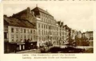 Ansicht aus der deutsch-österreichischen Stadt Lemberg (polnisch Lwów, heute Lwow, Ukraine)