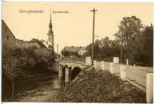 Großpostwitz. An der Spreebrücke