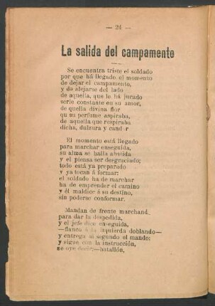 La salida del campamento