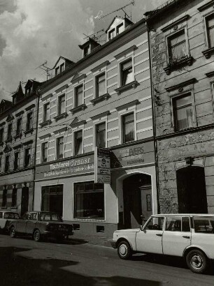 Glauchau, Wohnhaus mit Ladeneinbau (Tischlerei), Straßenansicht
