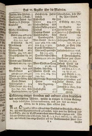 Erklärung einiger fremden und anderer alten deutschen und unbekandten Wörter,[...]