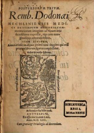 Posteriorum trium de Stirpium historia commentariorum imagines