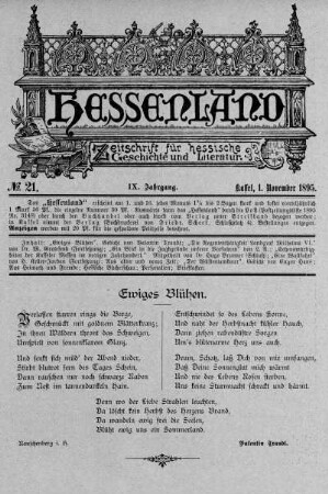 No. 21, 1. November 1895