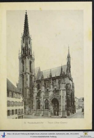 Illustration: St. Theobalduskirche – Thann (Ober-Elsass).