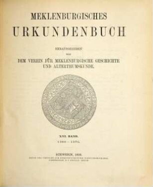 Meklenburgisches Urkundenbuch, 16