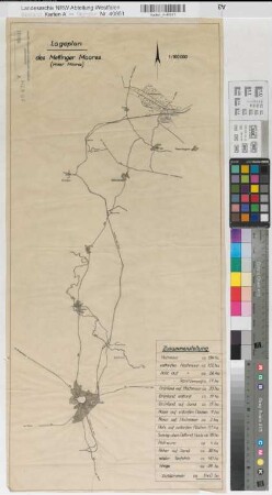 Mettingen (Mettingen), Mettinger  Vinter Moor, Lageplan