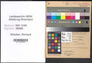 Entnazifizierung Richard Strecker , geb. 05.11.1895 (Porzellanbrenner)