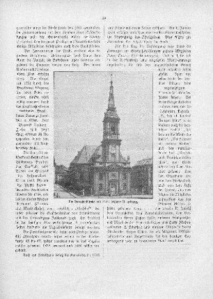 Die Parochialkirche mit ihrer jetzigen Umgebung