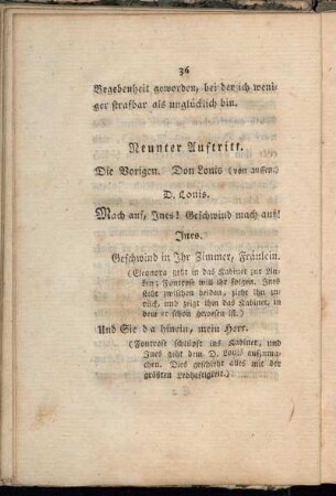Neunter Auftritt. Die Vorigen. Don Louis [...]