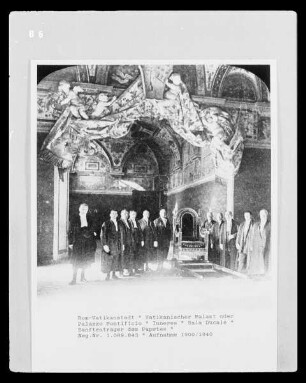 Vatikan, Vatikanischer Palast, Sala Ducale, Sänftenträger des Papstes