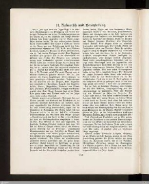 II. Aufmarsch und Bereitstellung