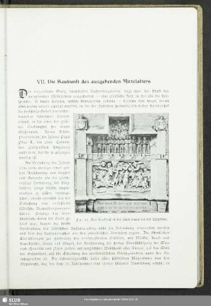 VII. Die Baukunst des ausgehenden Mittelalters
