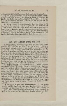 160. Der deutsche Krieg von 1866