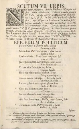 Scutum VII. Urbis.