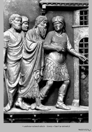 Türreliefs : Szenen Johannes' des Täufers : Johannes wird zum Kerker geführt