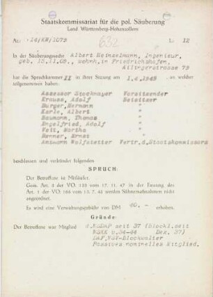 Heinzelmann, Albert