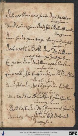 Handschriftliches Gedicht.