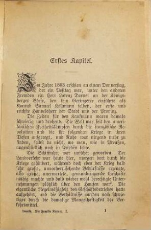 Die Familie Darner : Roman in 3 Bänden von Fanny Lewald, 1
