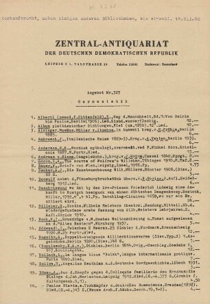 Nr. 327: Germanistik