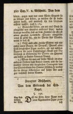 160-188, Zweyter Abschnitt