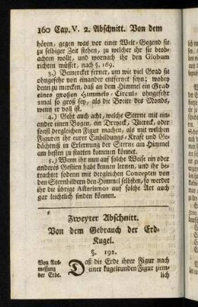 160-188, Zweyter Abschnitt