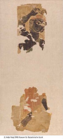 Behangfragment mit Figur