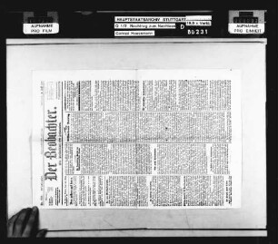 Konservative Gruppierungen, u.a. Deutschnationale (hauptsächlich Zeitungsausschnitte)