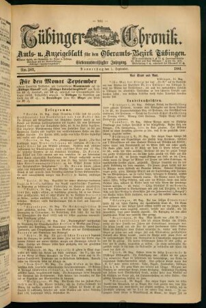 1. September (Nro. 203) - 4. September (Nro. 206)