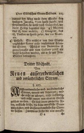 Dritter Abschnitt. Von Neuen ausserordentlichen und veränderlichen Sternen.