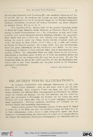 Die antiken Terenz-Illustrationen