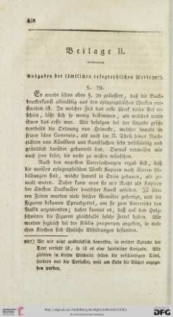 Beilage II: Ausgaben der sämtlichen xylographischen Werke 987)