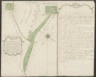 Plan über den Gemarkungs-District mit Sünßheim und Weyler zwischen beyden Hoefen Birckenau und Immelhaußen ...