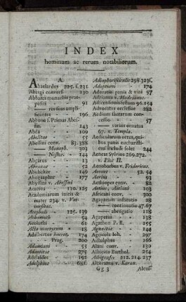 Index hominum ac rerum notabiliorum.