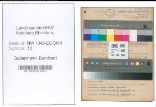 Entnazifizierung Bernhard Gudermann , geb. 10.05.1905 (Maurerpolier)