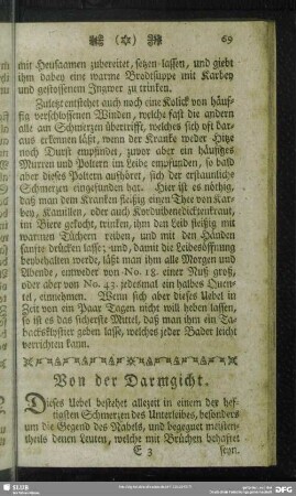 Von der Darmgicht
