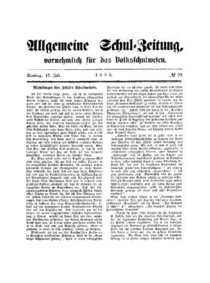 Mittheilungen über Zschille's Schreibmethode