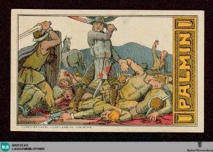 Serie N. 94, Blatt N. 9: Siegfried im Sachsenkrieg