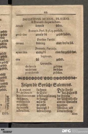 Folgen die Sprüche Salomons.