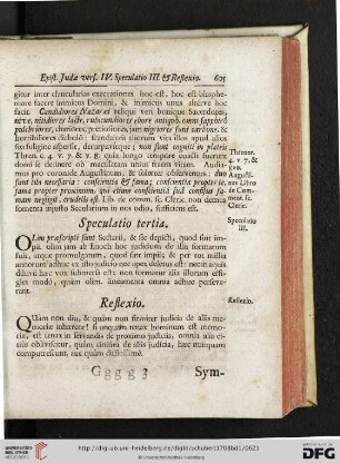 Speculatio tertia