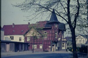 Grüner Jäger, Meiersfelderstraße, heute Blomberger Straße, Detmold; farbig