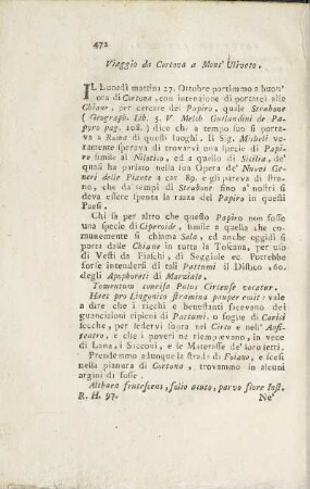 Viaggio da Cortona a Mont' Uliveto.