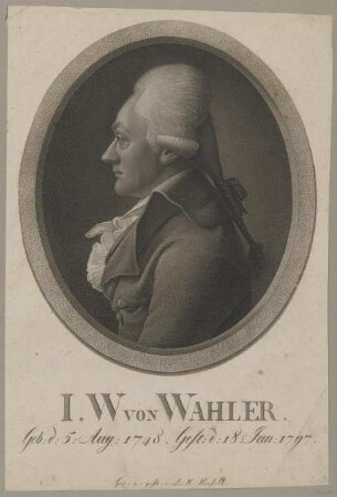 Bildnis des I. W von Wahler