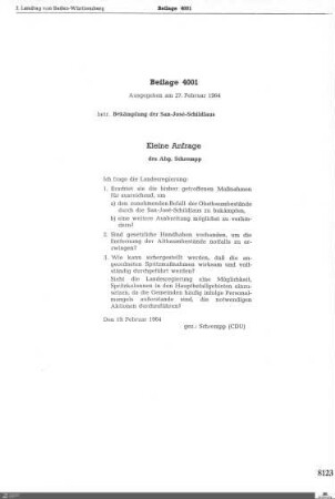 Beilagen 4001-4228: Anträge, Anfragen, Gesetzentwürfe