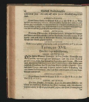 Titulus XVII. Von der Gage und Lohnung.